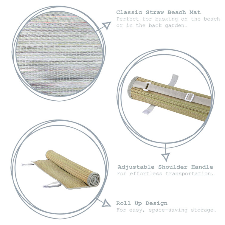 Nicola Spring Wicker Picnic Blanket Wayfair.co.uk